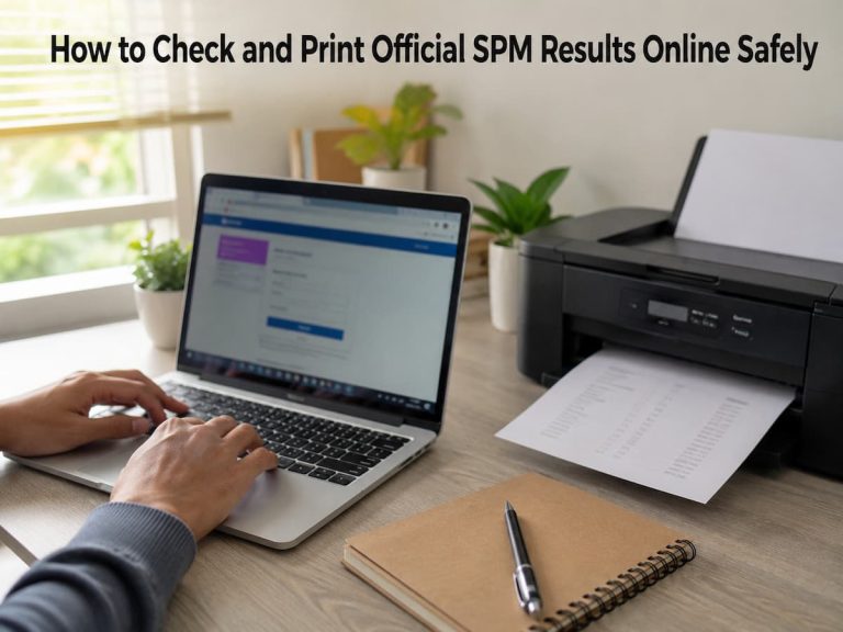 How to Check and Print Official SPM Results Online Safely